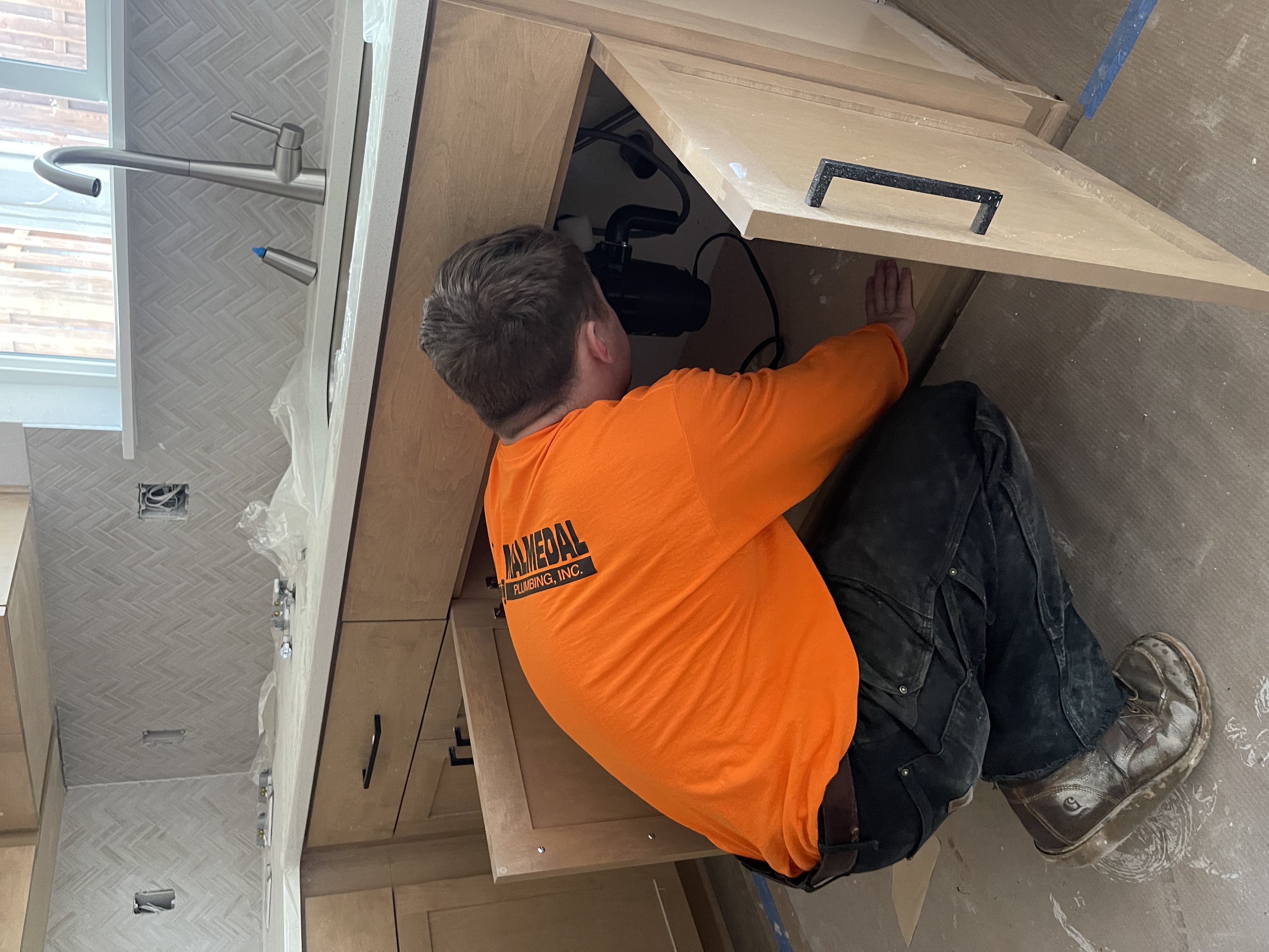 Plumbing remodel project